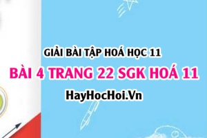 Giải bài 4 trang 22 SGK Hoá 11: Luyện tập axit, bazơ, phản ứng trao đổi ion